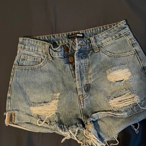 fashion ova jean shorts